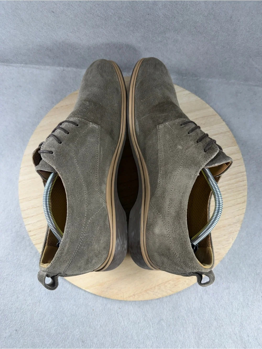 Amberjack The Original Slate Grey Suede Hybrid Derby Dress Shoes Size 11 M